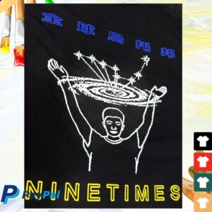 Nine Times Skateshop Store Merch Nine Times Utopia Black Tee