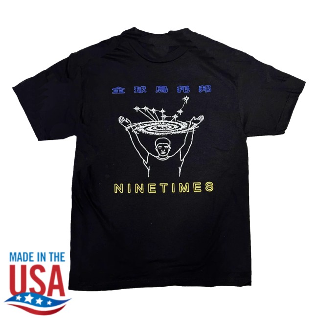 Nine Times Skateshop Store Merch Nine Times Utopia Black Tee Nine Times Skateshop Store Merch Nine Times Utopia Black Tee