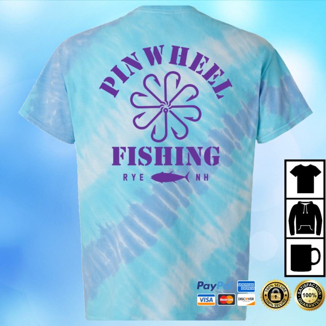 Wicked Tuna Gear Store Merch Pinwheel Hooks Tie-Dye T-Shirt Wicked Tuna Gear Store Merch Pinwheel Hooks Tie-Dye T-Shirt