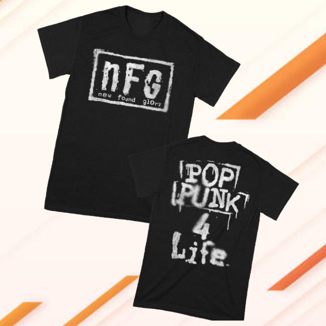 New Found Glory Stuff Merch Store Pop Punk 4 Life T-Shirt New Found Glory Stuff Merch Store Pop Punk 4 Life T-Shirt