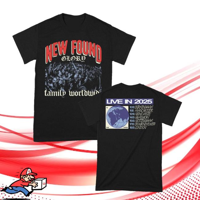 New Found Glory Stuff Merch Store Family Tour 2025 T-Shirt New Found Glory Stuff Merch Store Family Tour 2025 T-Shirt