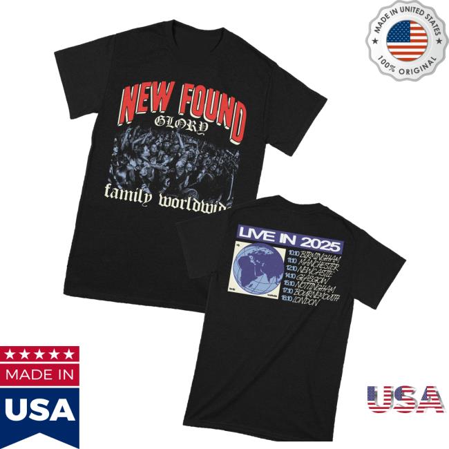 New Found Glory Stuff Merch Store Family Tour 2025 T-Shirt New Found Glory Stuff Merch Store Family Tour 2025 T-Shirt