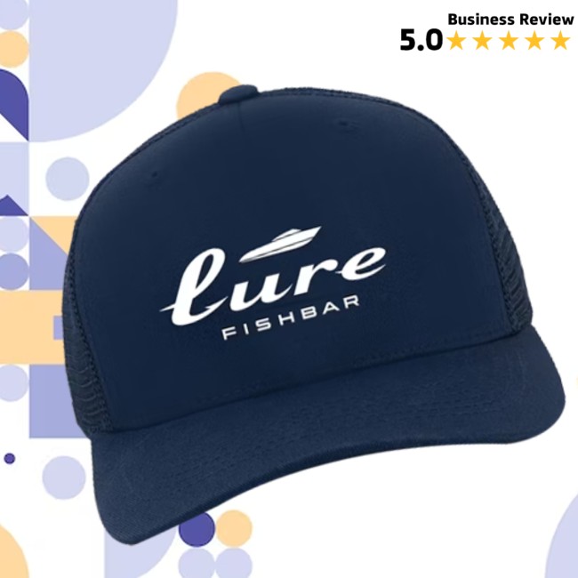 Lure Fishbar Store Merch Navy Trucker Hat Lure Fishbar Store Merch Navy Trucker Hat