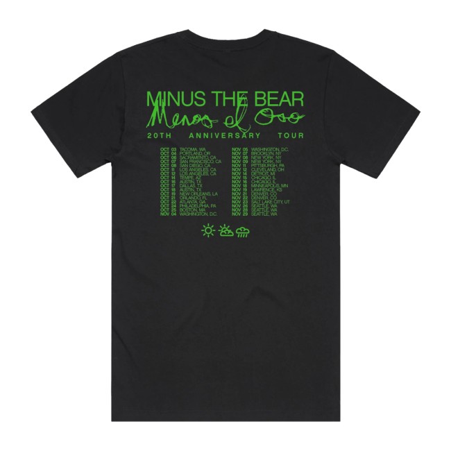 Ambient Inks Store Merch Menos El Oso 20Th Anniversary Tour Tee Ambient Inks Store Merch Menos El Oso 20Th Anniversary Tour Tee