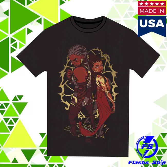 Riot Games Merch Store Arcane Mel And Ambessa Foil Tee Riot Games Merch Store Arcane Mel And Ambessa Foil Tee