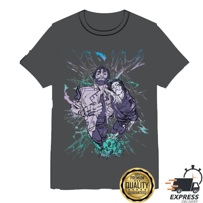 Riot Games Merch Store Arcane Jayce And Viktor Foil Tee Riot Games Merch Store Arcane Jayce And Viktor Foil Tee