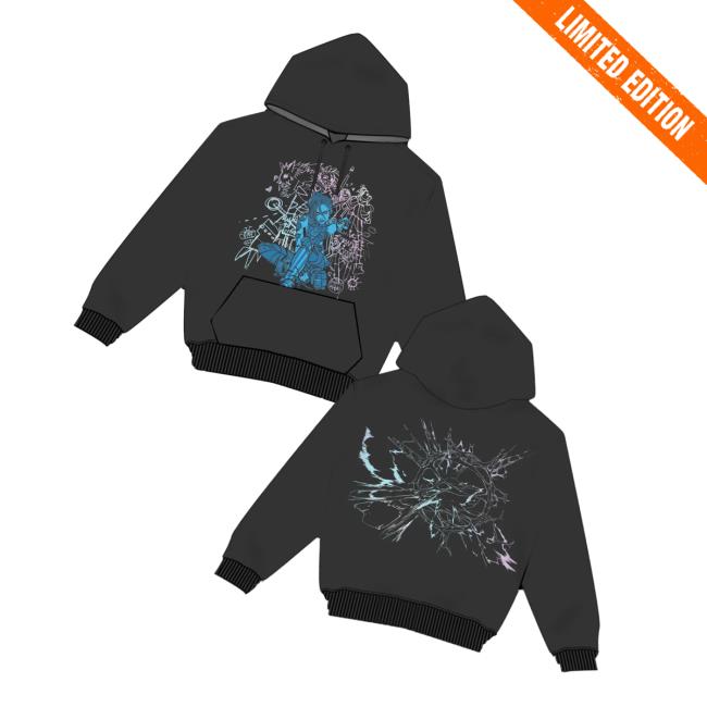 Riot Games Merch Store Arcane Jinx Foil Hoodie Riot Games Merch Store Arcane Jinx Foil Hoodie