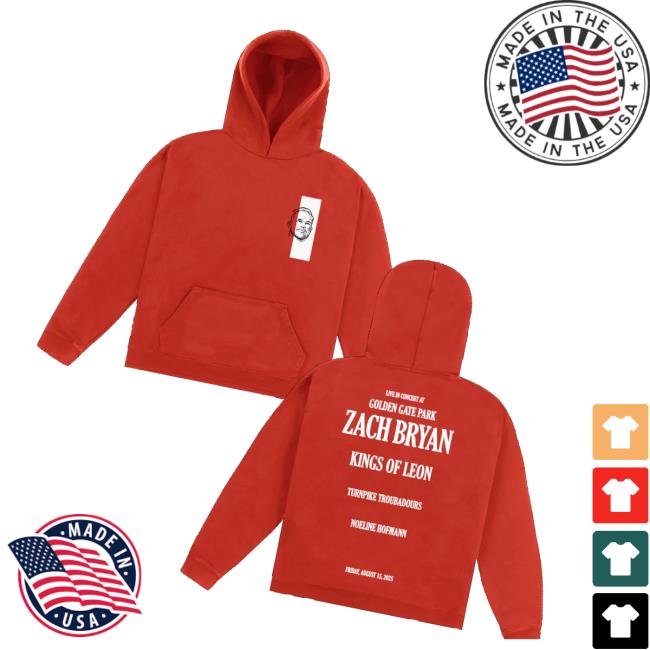 Zach Bryan Merch Store Golden Gate Park Hoodie Zach Bryan Merch Store Golden Gate Park Hoodie