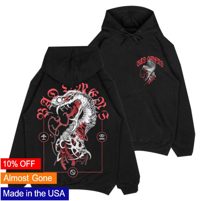 Bad Omens Official Store Merch Serpent Tongue Hoodie Bad Omens Official Store Merch Serpent Tongue Hoodie