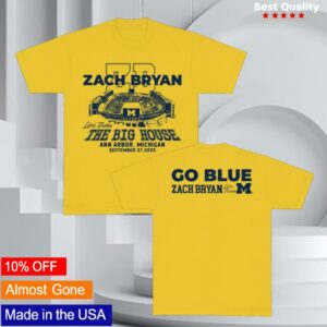 Zach Bryan Merch Store Zb Go Blue Tee
