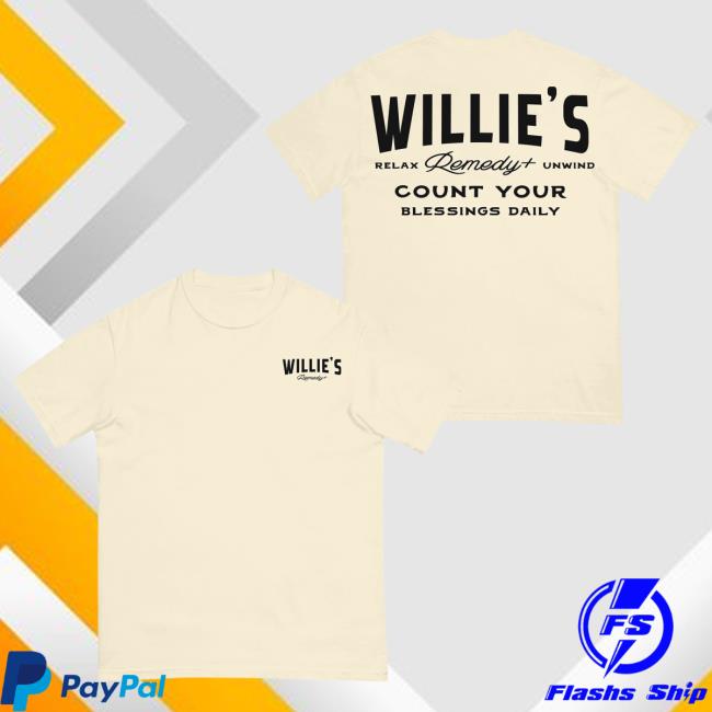 Willie’s Remedy Merch Store Count Your Blessings Tee White Willie’s Remedy Merch Store Count Your Blessings Tee White