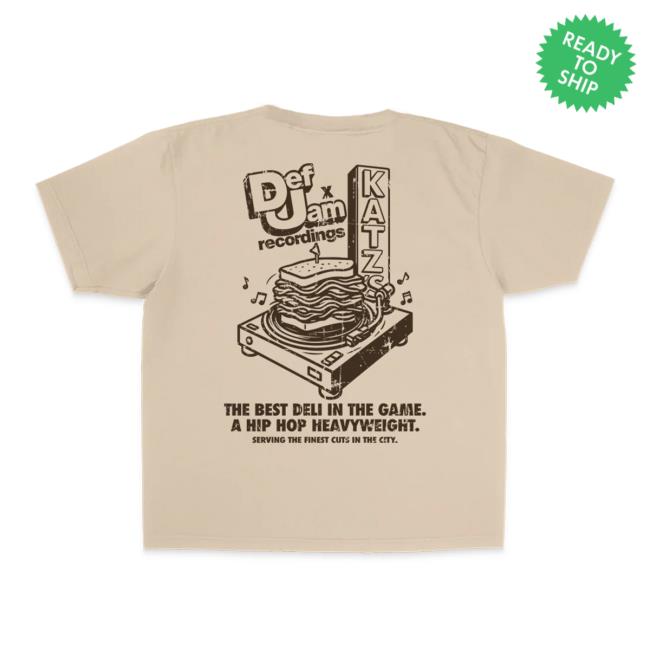 Def Jam Merch Store Def Jam X Katz Deli T-Shirt Def Jam Merch Store Def Jam X Katz Deli T-Shirt