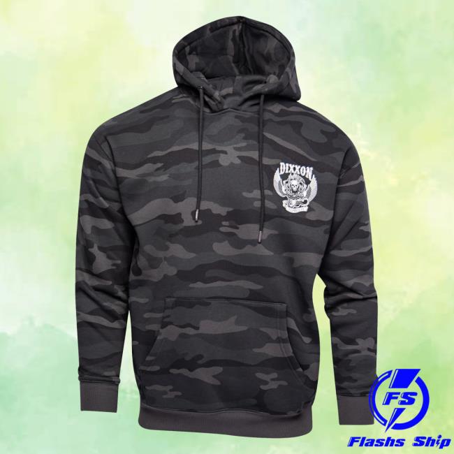 Dixxon Flannel Merch Store 1984 Pullover Hoodie Black Camo Dixxon Flannel Merch Store 1984 Pullover Hoodie Black Camo