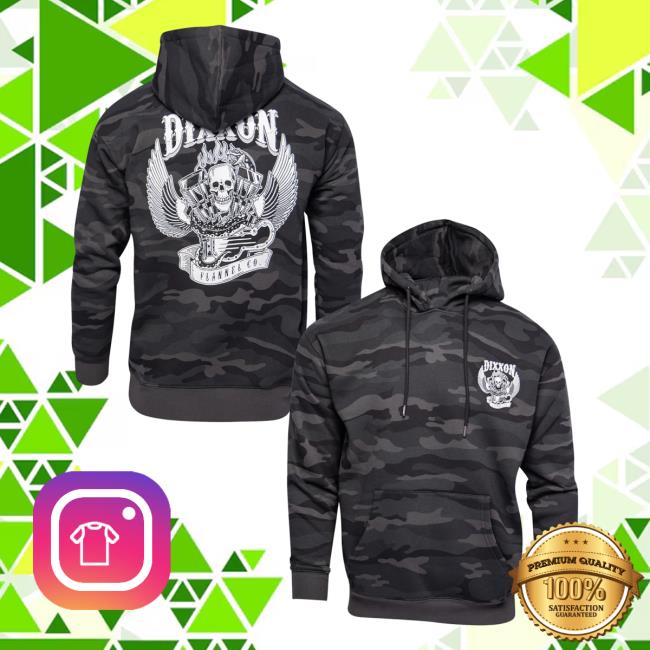 Dixxon Flannel Merch Store 1984 Pullover Hoodie Black Camo Dixxon Flannel Merch Store 1984 Pullover Hoodie Black Camo