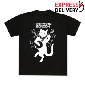 Harrison Gordon Merch Store Harrison Gordon Banjo Cat Black T-Shirt