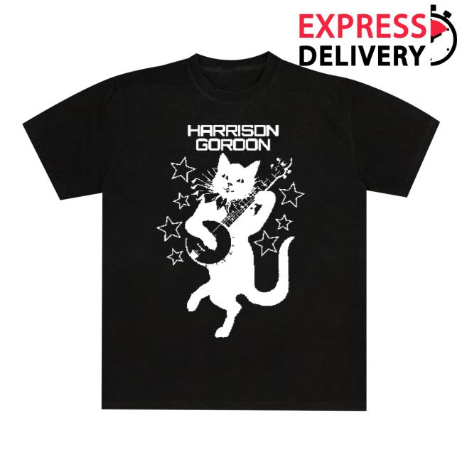 Harrison Gordon Merch Store Harrison Gordon Banjo Cat Black T-Shirt Harrison Gordon Merch Store Harrison Gordon Banjo Cat Black T-Shirt