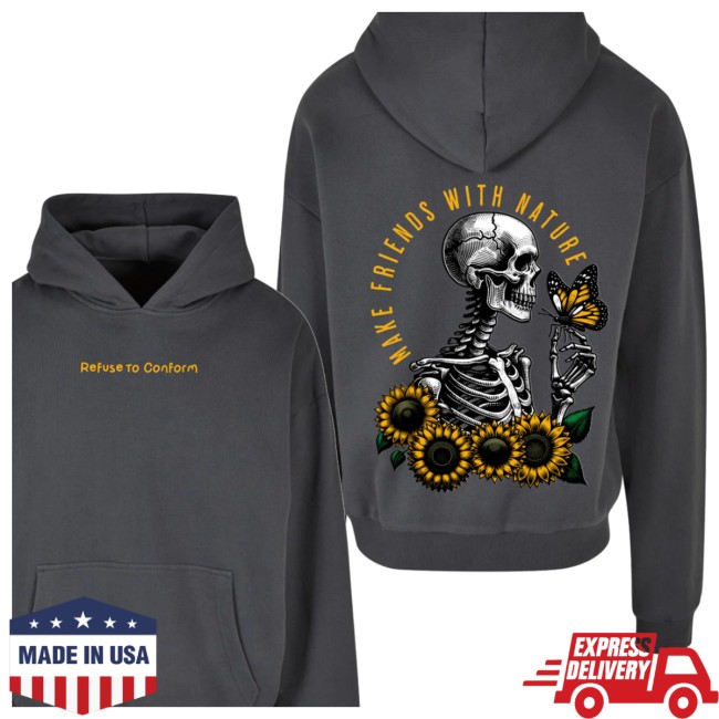 Refuse To Conform Clothing Store Merch Ltd Edition Friends With Nature Ultra-Heavy Hoodie Refuse To Conform Clothing Store Merch Ltd Edition Friends With Nature Ultra-Heavy Hoodie