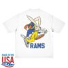 Blink182 Merch Store Blink-182 X La Rams Wide Receiver White T-Shirt 1 kenny Blink182 Merch Store Blink 182 X La Rams Wide Receiver White T Shirta