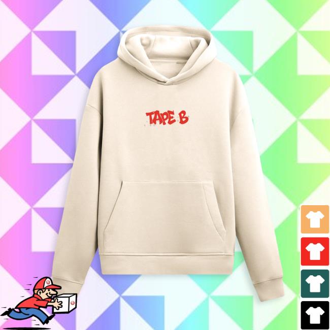 Tape B Merch Store Tape B Drippin Hoodie Bone Tape B Merch Store Tape B Drippin Hoodie Bone