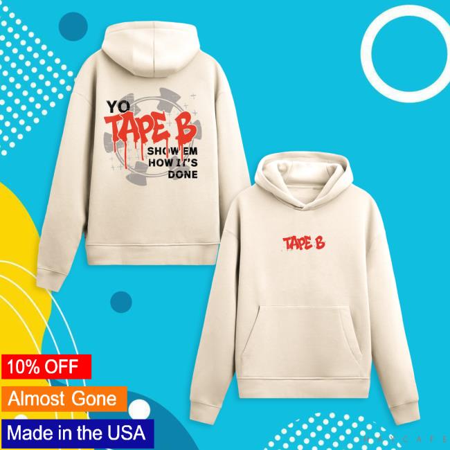 Tape B Merch Store Tape B Drippin Hoodie Bone Tape B Merch Store Tape B Drippin Hoodie Bone