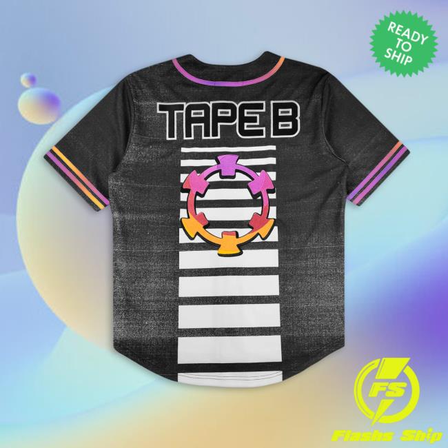Tape B Merch Store Tape B High Energy Baseball Jersey Black Tape B Merch Store Tape B High Energy Baseball Jersey Black
