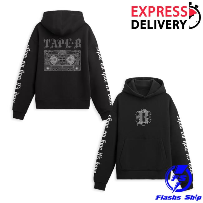 Tape B Merch Store Tape B X-Ray Tape Hoodie Black Tape B Merch Store Tape B X-Ray Tape Hoodie Black