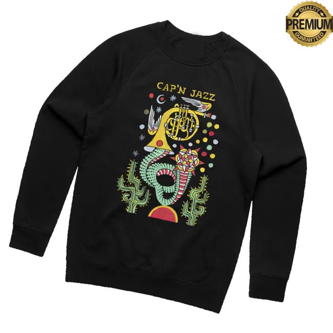 Ambient Inks Merch Store Cap’n Jazz Horn Crewneck Ambient Inks Merch Store Cap’n Jazz Horn Crewneck