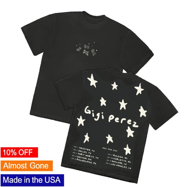 Gigi Perez Merch Store Black Tour Tee Gigi Perez Merch Store Black Tour Tee