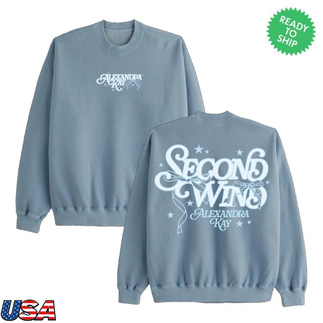 Alexandra Kay Merch Store Starry Pigment Slate Blue Crewneck Alexandra Kay Merch Store Starry Pigment Slate Blue Crewneck