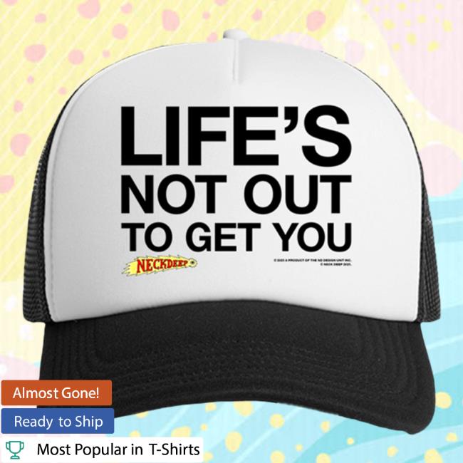 Neck Deep Store Merch Lnotgy Trucker White Black Neck Deep Store Merch Lnotgy Trucker White Black