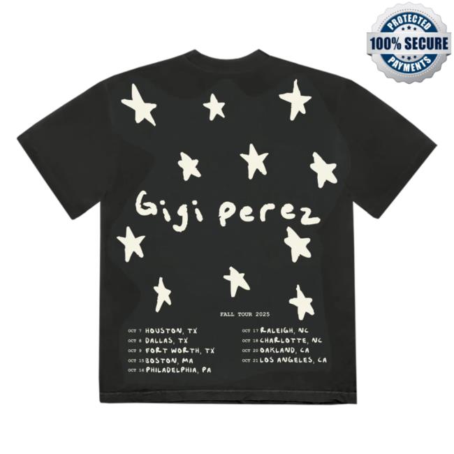 Gigi Perez Store Merch Black Tour Tee Gigi Perez Store Merch Black Tour Tee