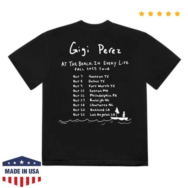 Gigi Perez Store Merch Tour Photo Tee Gigi Perez Store Merch Tour Photo Tee
