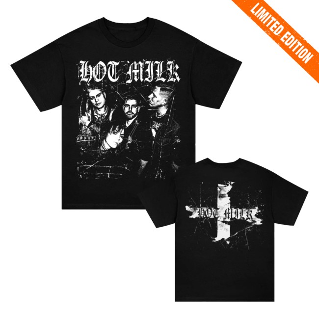 Hot Milk Store Merch Black Flag T-Shirt (Black) Hot Milk Store Merch Black Flag T-Shirt (Black)