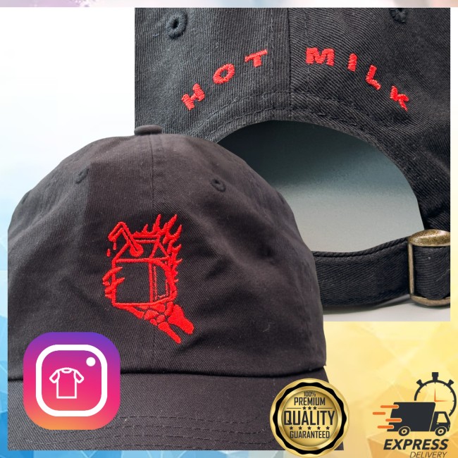 Hot Milk Store Merch Black Cap Hot Milk Store Merch Black Cap