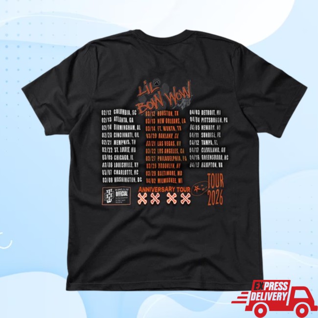 Bwapparel Store Merch Tour Dates Tee – Official Bow Wow 25 Tour Bwapparel Store Merch Tour Dates Tee – Official Bow Wow 25 Tour