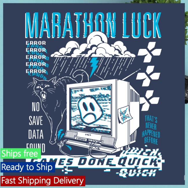 Fangamer Store Merch Gdq Marathon Luck T-Shirt Fangamer Store Merch Gdq Marathon Luck T-Shirt