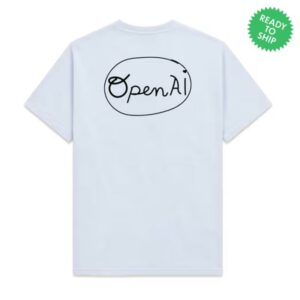 Open Ai Merch Store Openai Script Tee Light Blue