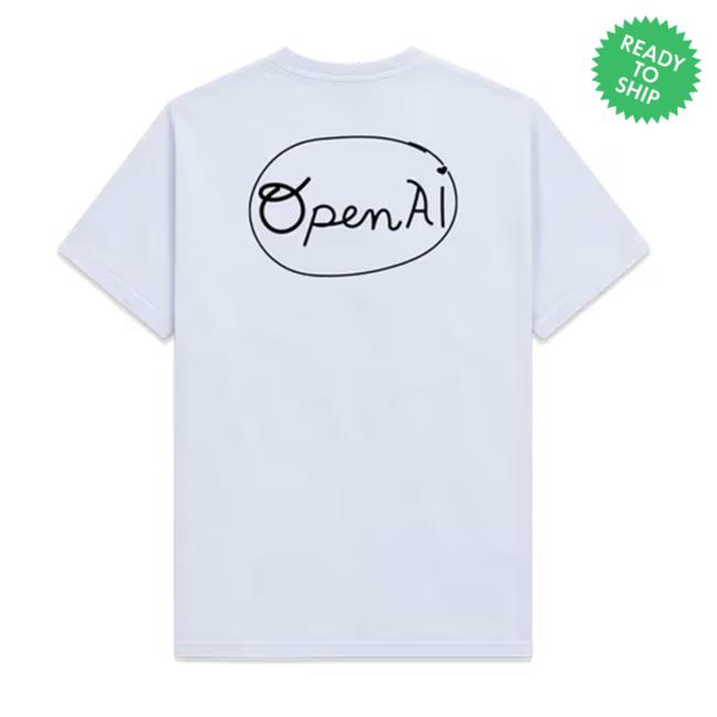 Open Ai Merch Store Openai Script Tee Light Blue Open Ai Merch Store Openai Script Tee Light Blue