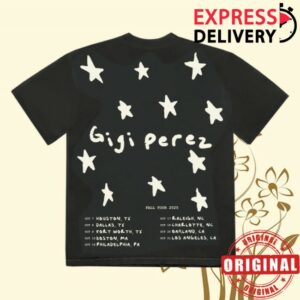Gigi Perez Music Store Merch Black Tour Tee