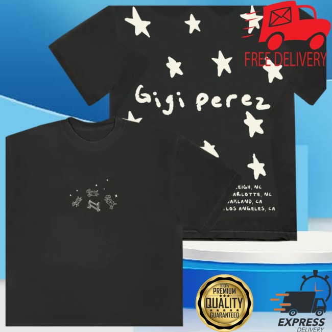 Gigi Perez Music Store Merch Black Tour Tee Gigi Perez Music Store Merch Black Tour Tee