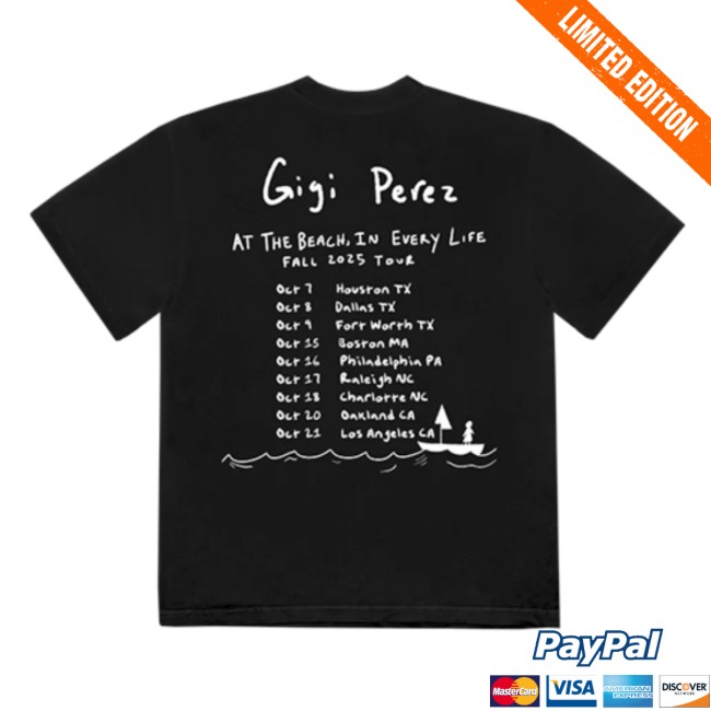 Gigi Perez Music Store Merch Tour Photo Tee Gigi Perez Music Store Merch Tour Photo Tee