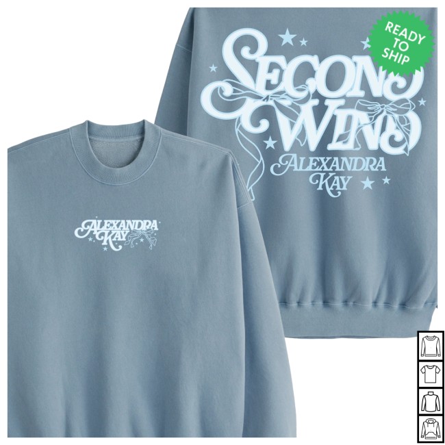 Alexandra Kay Merch Store Starry Pigment Slate Blue Crewneck Alexandra Kay Merch Store Starry Pigment Slate Blue Crewneck