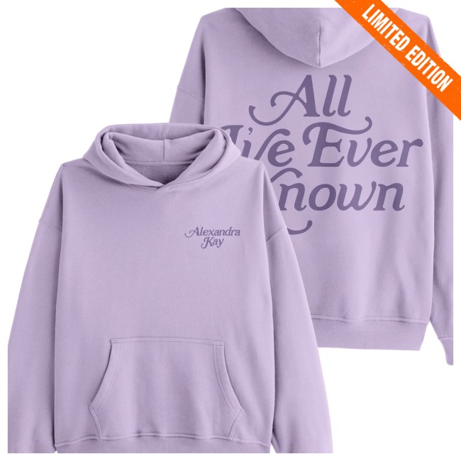 Alexandra Kay Merch Store All I’ve Ever Known Lavender Hoodie Alexandra Kay Merch Store All I’ve Ever Known Lavender Hoodie