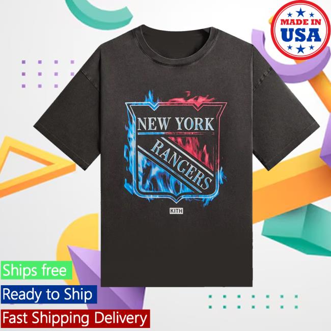 Kith Merch Store Kith For The New York Rangers Fire Vintage Jones Tee