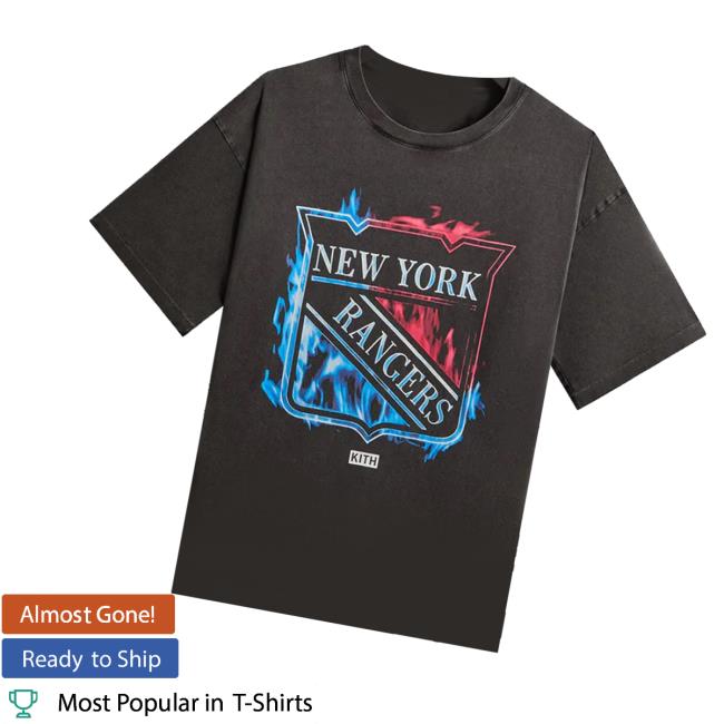 Kith Merch Store Kith For The New York Rangers Fire Vintage Jones Tee