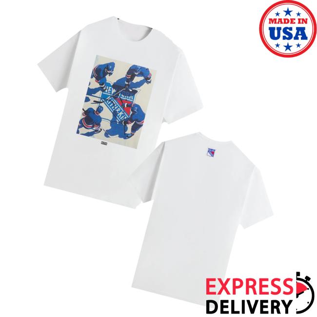 Kith Merch Store Kith For The New York Rangers On Ice Vintage Tee Kith Merch Store Kith For The New York Rangers On Ice Vintage Tee