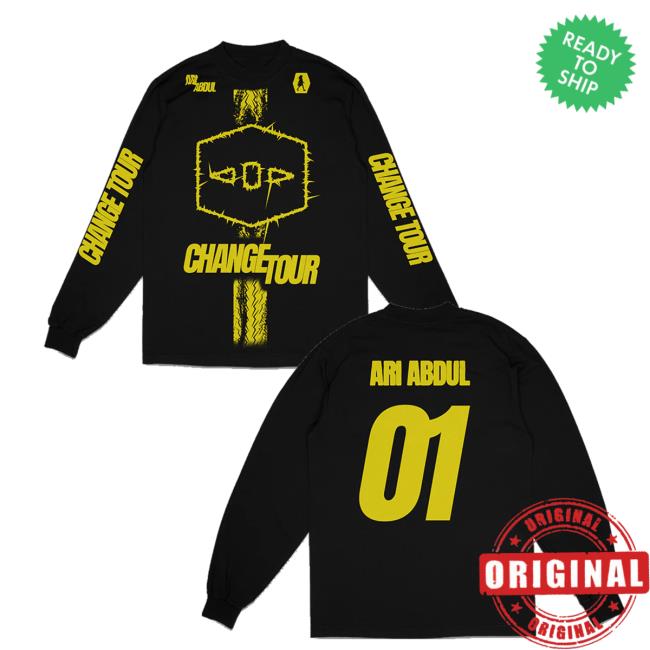Ari Abdul Merch Store Change Tour Long Sleeve Ari Abdul Merch Store Change Tour Long Sleeve