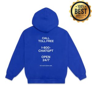 Open Ai Merch Store 1-800-Chatgpt Hoodie