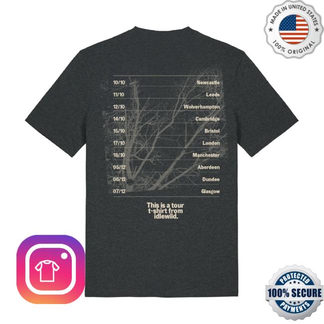 Idlewild Merch Store 2025 Tour T-Shirt Heather Grey Idlewild Merch Store 2025 Tour T-Shirt Heather Grey