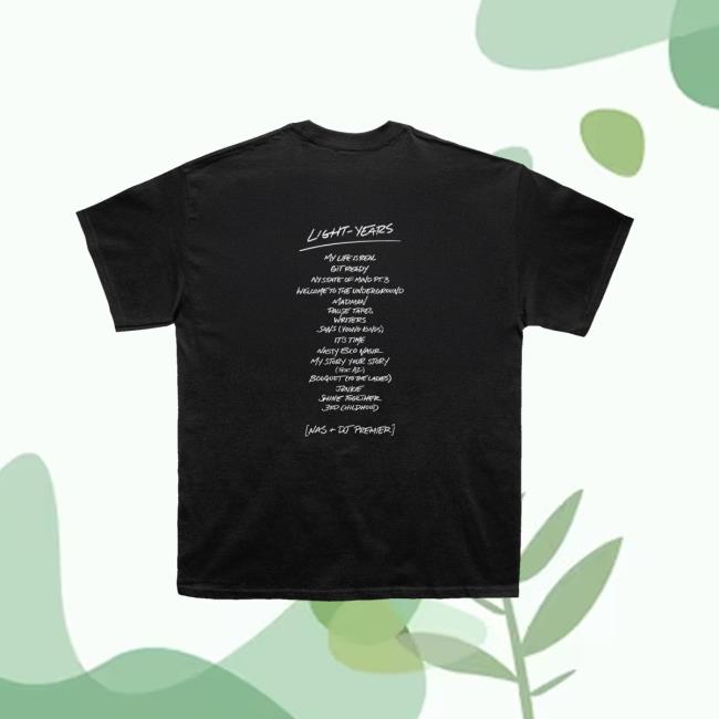 Massappeal Merch Store Nas & Dj Premier Light Years T-Shirt Massappeal Merch Store Nas & Dj Premier Light Years T-Shirt